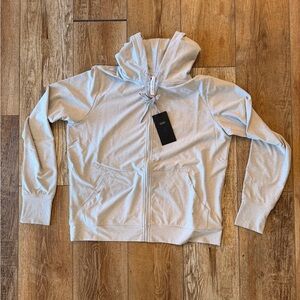 Fabletics Heather Gray Zip-Up Jacket